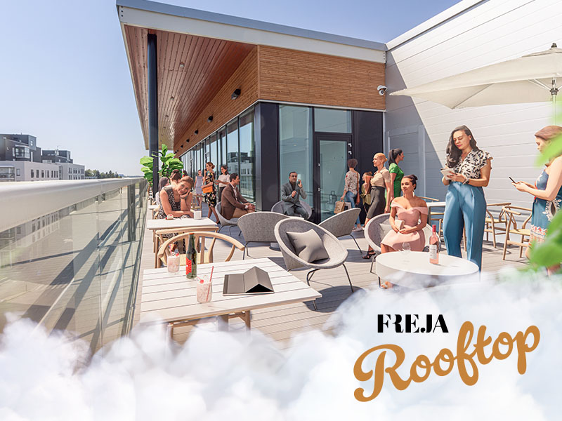 Freja Rooftop is on the 7th floor.